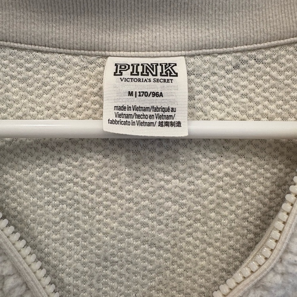 Victoria's Secret Pink Bomber Jacket - Cream